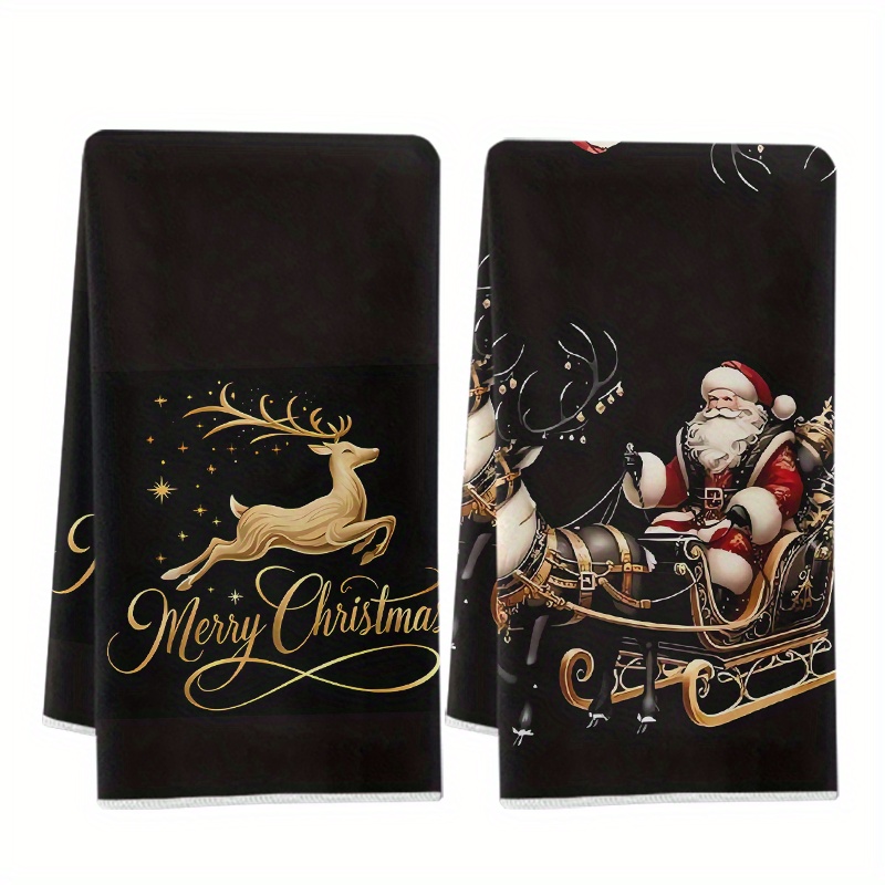 Baking Kitchen Set - 2'li paket, siyah Golden Deer Santa