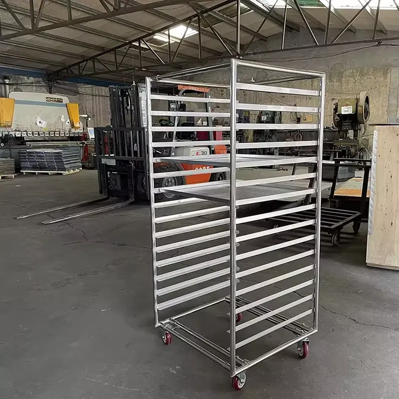 Kitchen Baking Cart - 15 Katmanlı Paslanmaz Çelik Soğutma Rafı