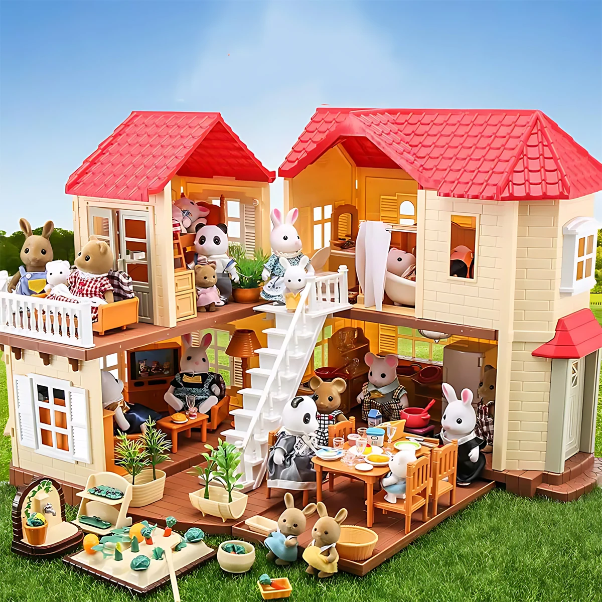 Kitchen Uncle - Minyatür Mobilya 1:12 Dollhouse Mutfak Oturma