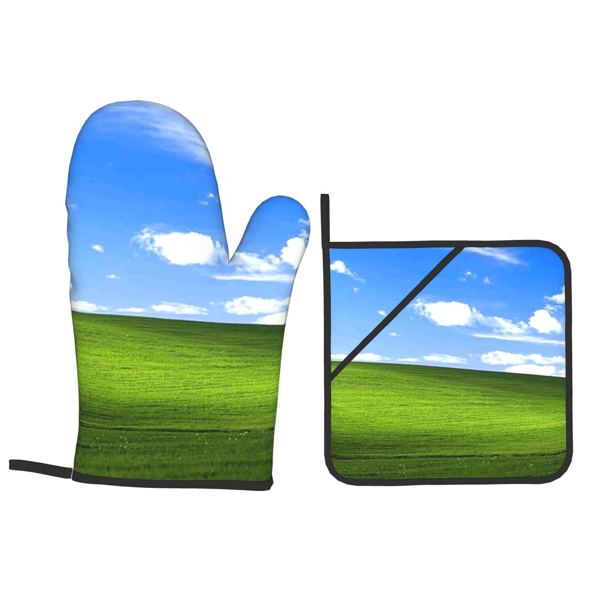 Windows XP Desenli 4'lü Fırın  - Kitchen Baking Background incelemesi ve fiyatı